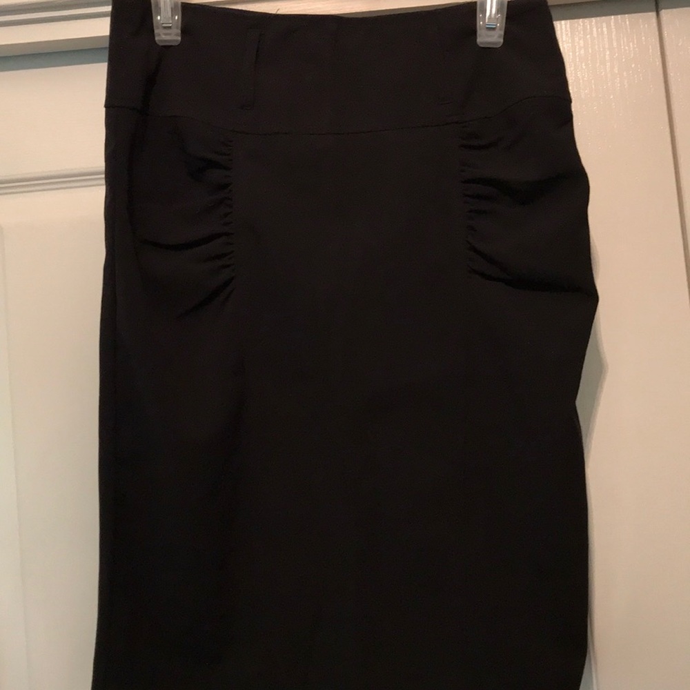 Black Knee Length Skirt